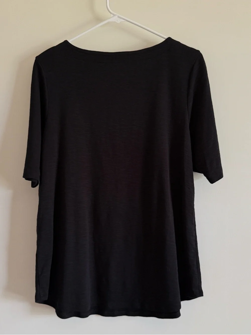 J. Jill Pima Cotton Slub Elbow-Sleeve Tee Like New